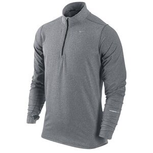 Nike Dri-Fit Element Running 1/4 Zip Pullover Men’s Small Gray‎